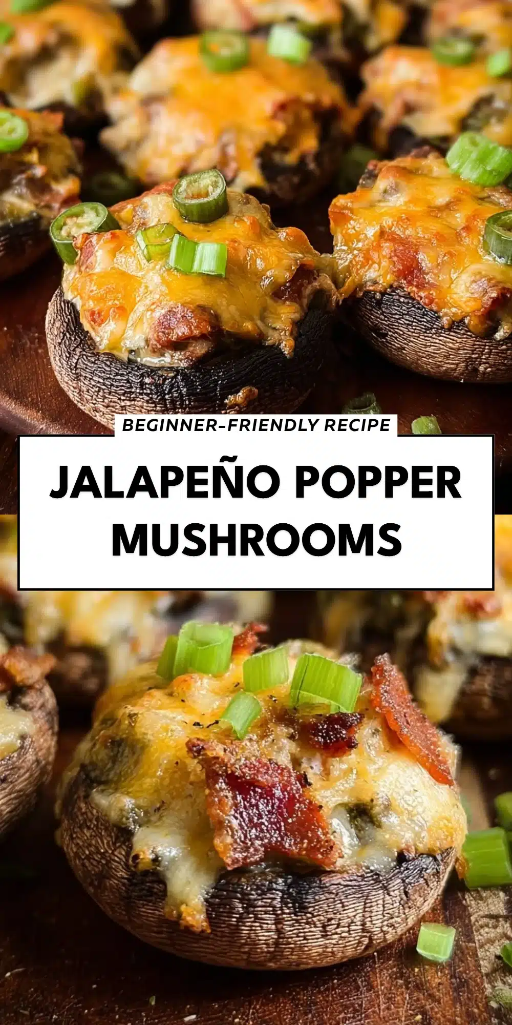 Jalapeño Popper Mushrooms