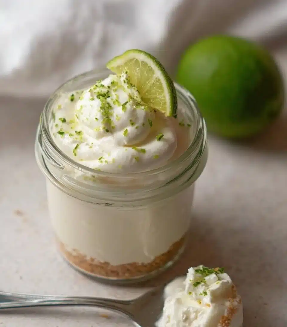 Key Lime Pie Mason Jar Desserts (no bake)