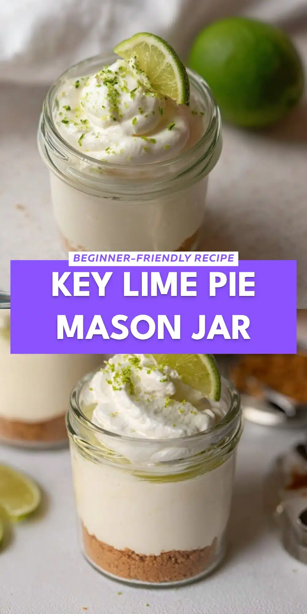 Key Lime Pie Mason Jar