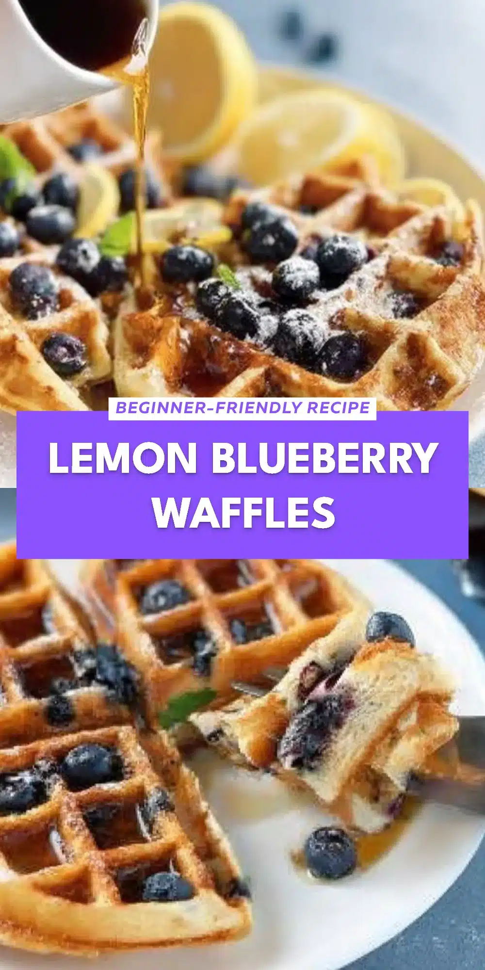 Lemon Blueberry Waffles