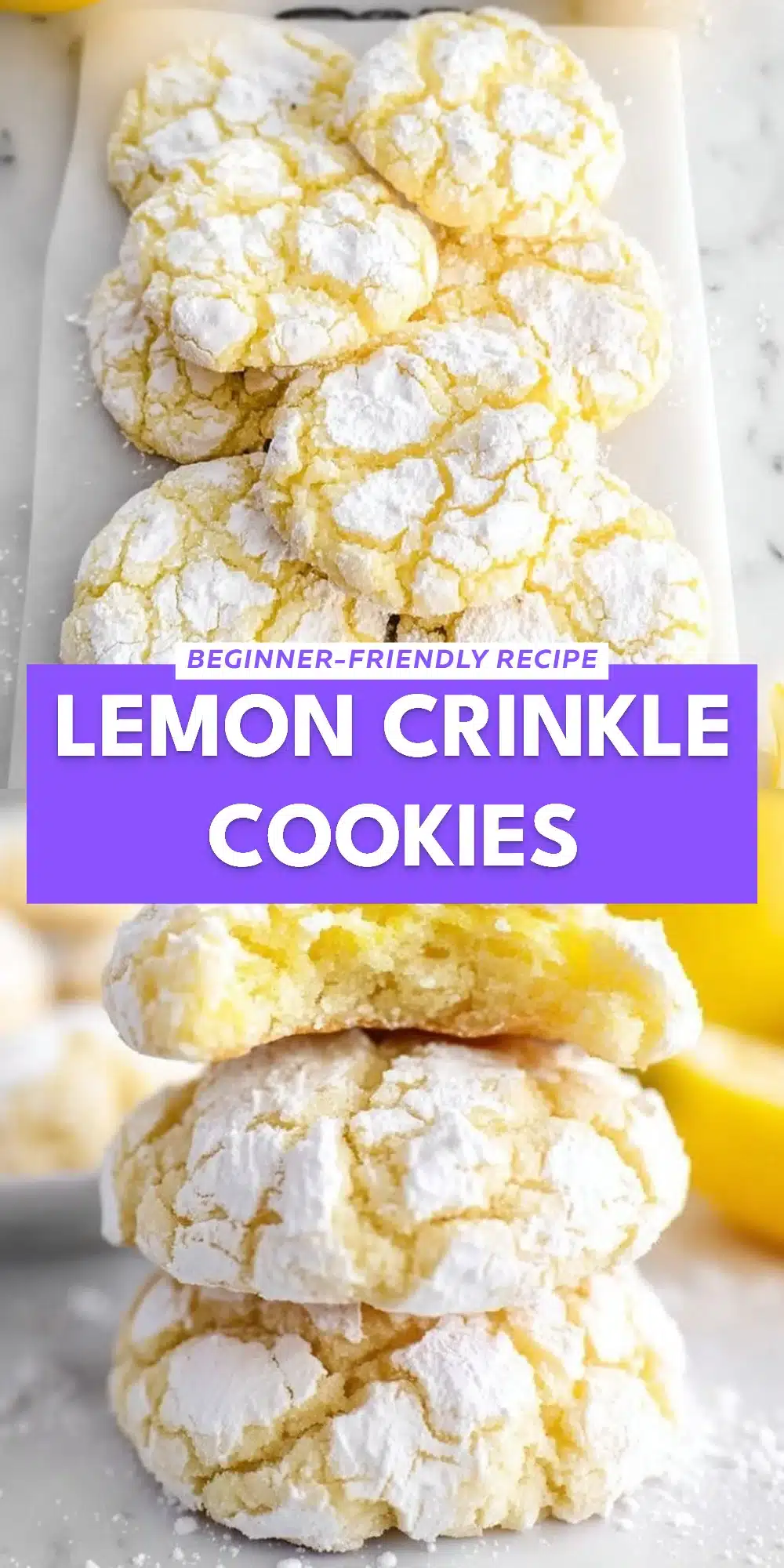 Lemon Crinkle Cookies