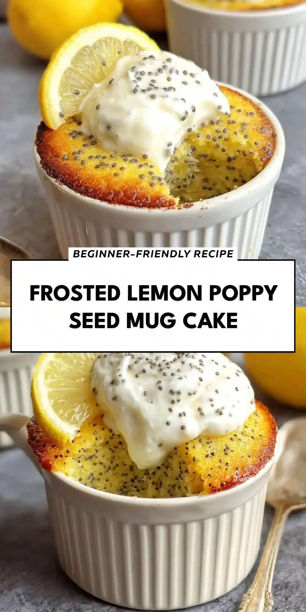 Lemon Poppy Seed Mug Cake