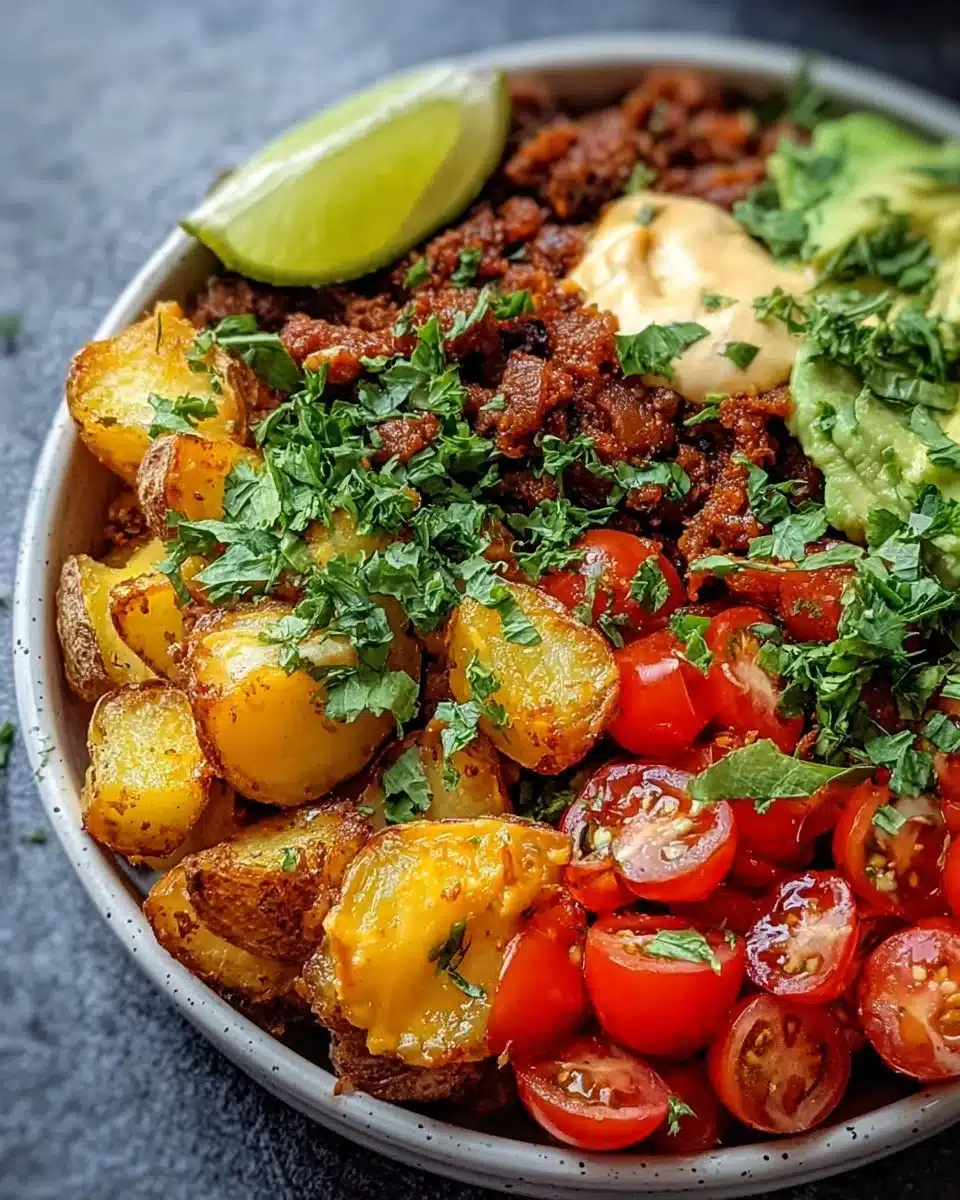 Loaded Fiesta Potato Bowls: Crispy & Cheesy Dinner Fun