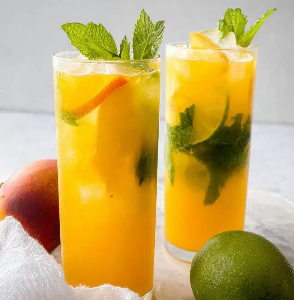 Fresh Mango Mojitos