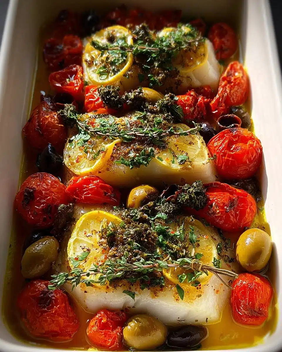 Mediterranean Baked Cod