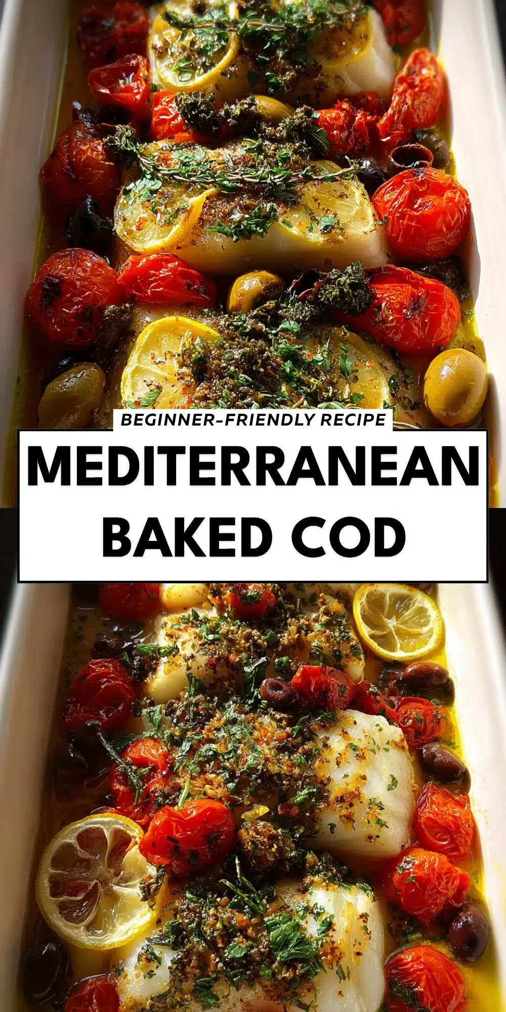 Mediterranean Baked Cod