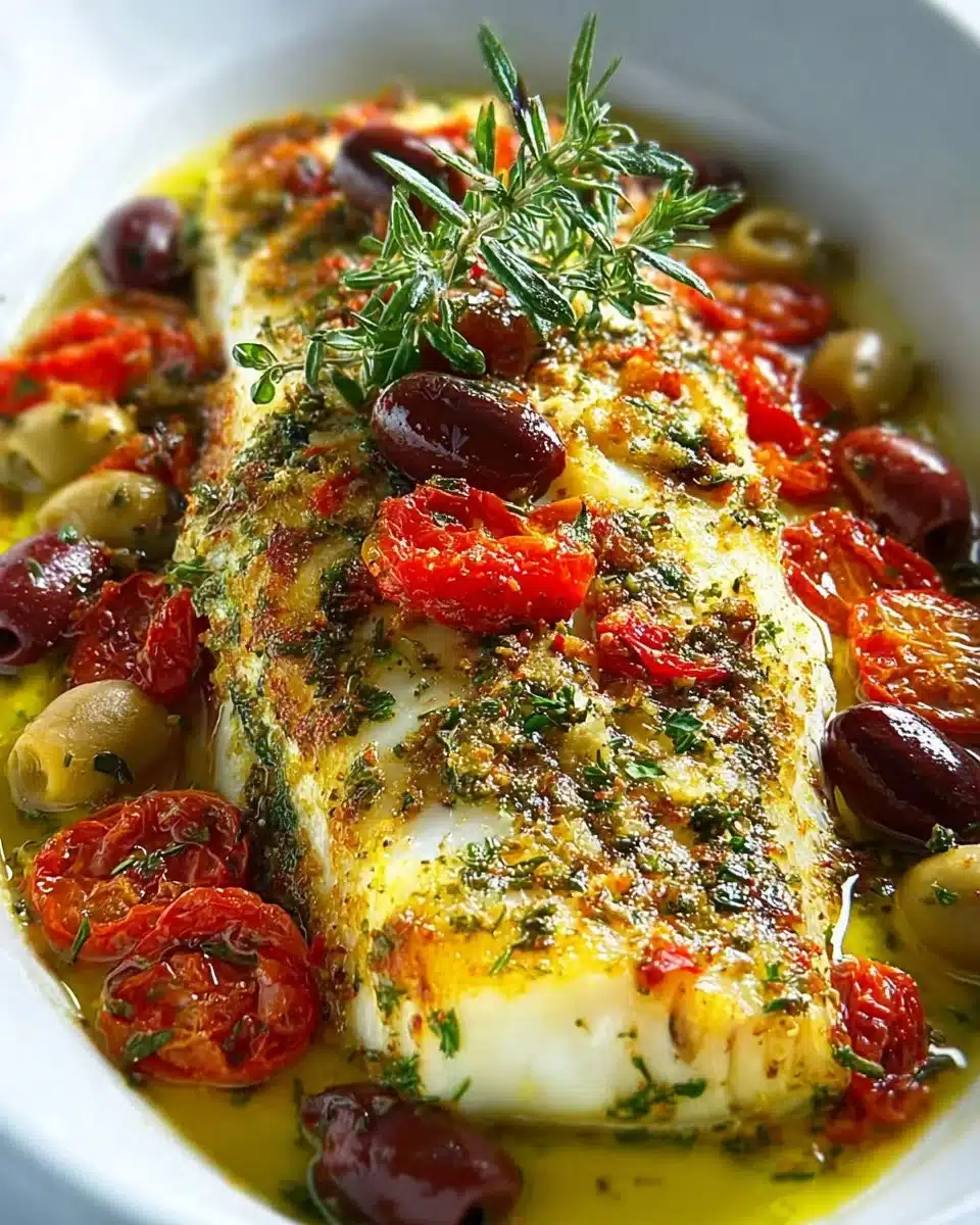 Easy Mediterranean Baked Fish