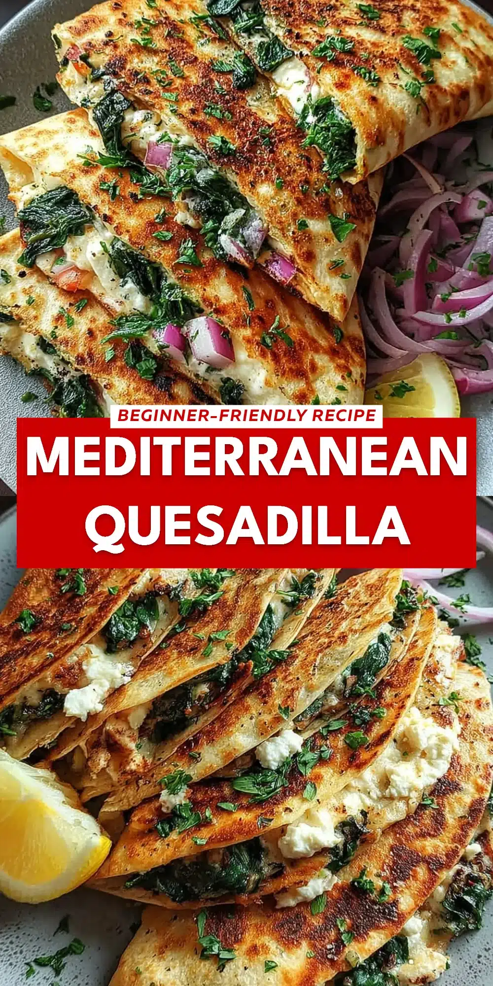 Mediterranean Quesadilla