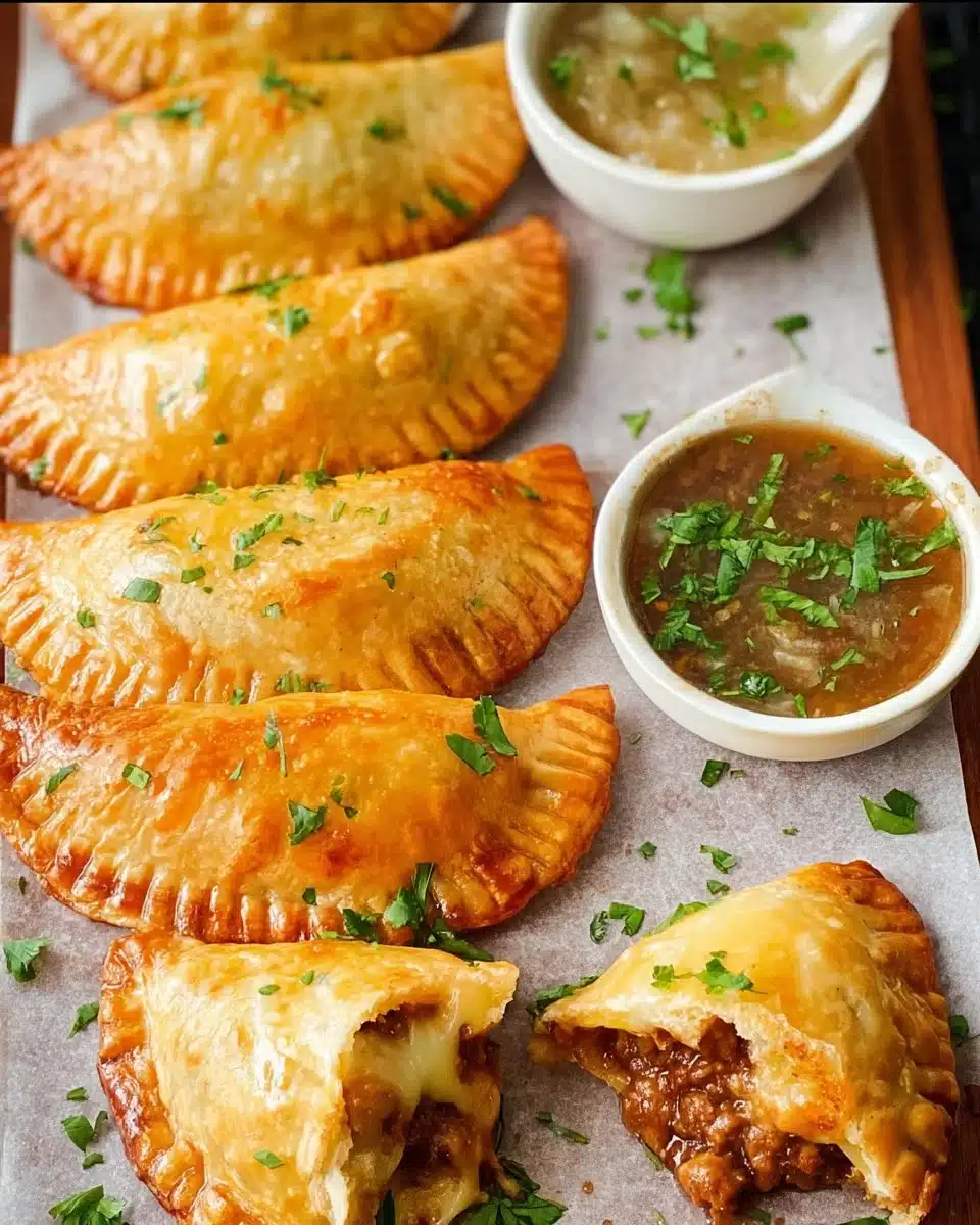 Melted Cheese with Chorizo Empanadas