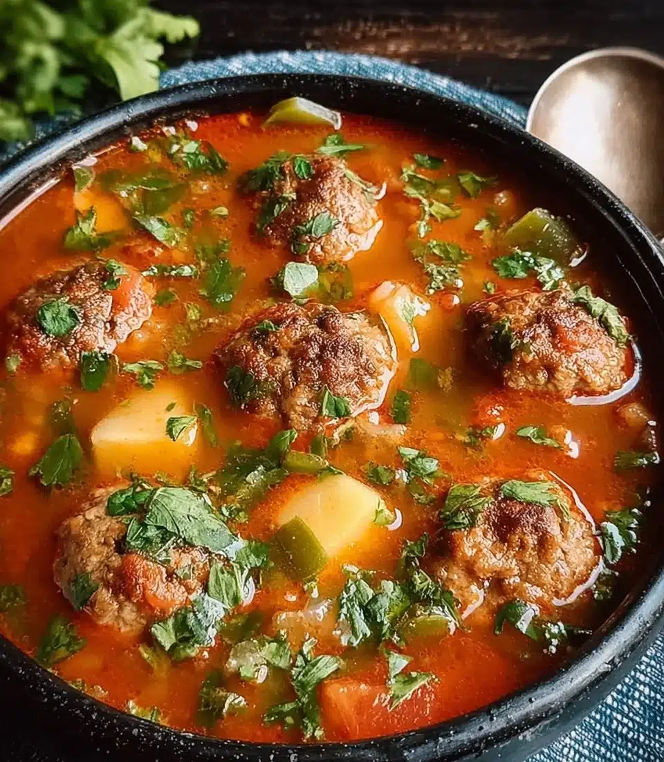 Mexican Meatball Soup