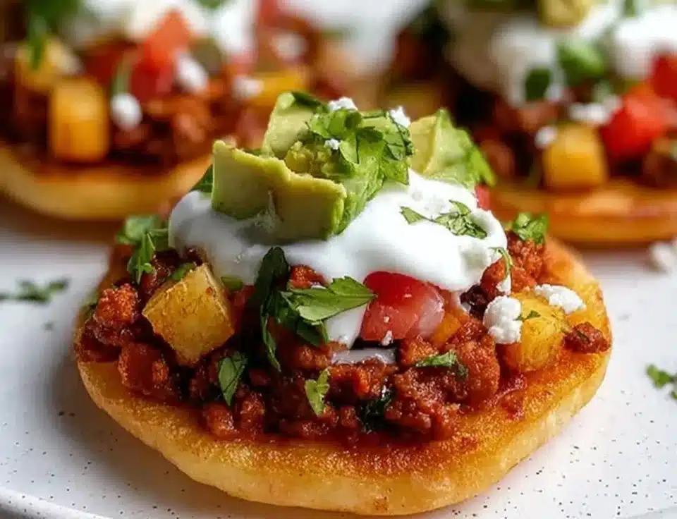 Irresistible Mexican Sopes with Chorizo