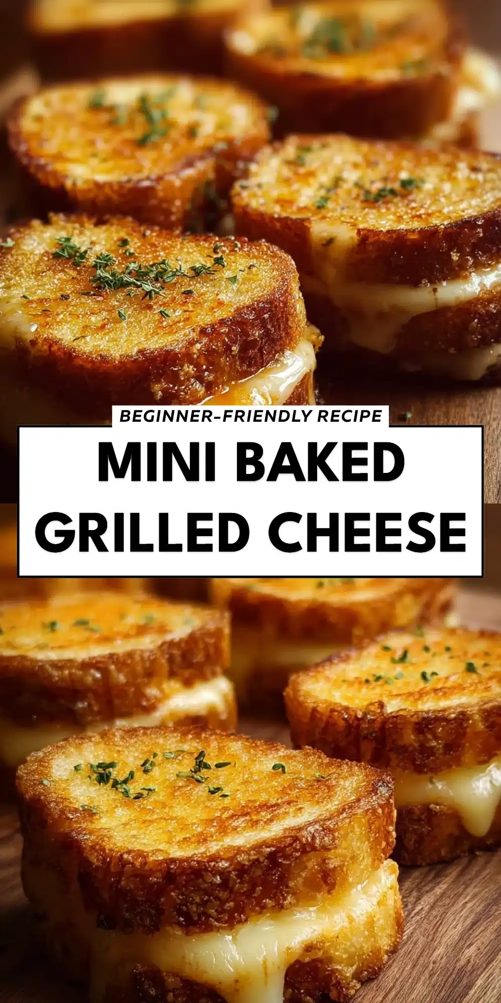 Mini Baked Grilled Cheese