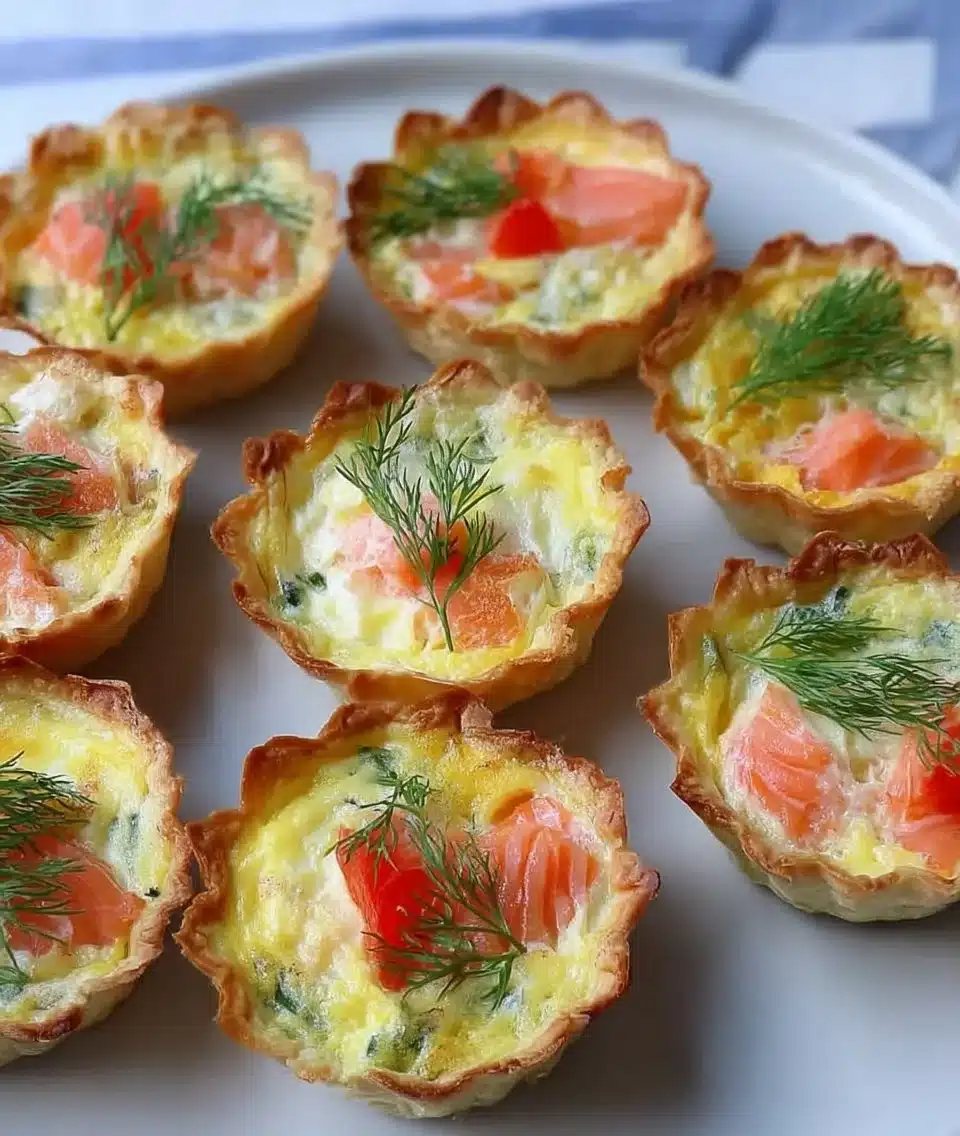 Mini Smoked Salmon Quiches