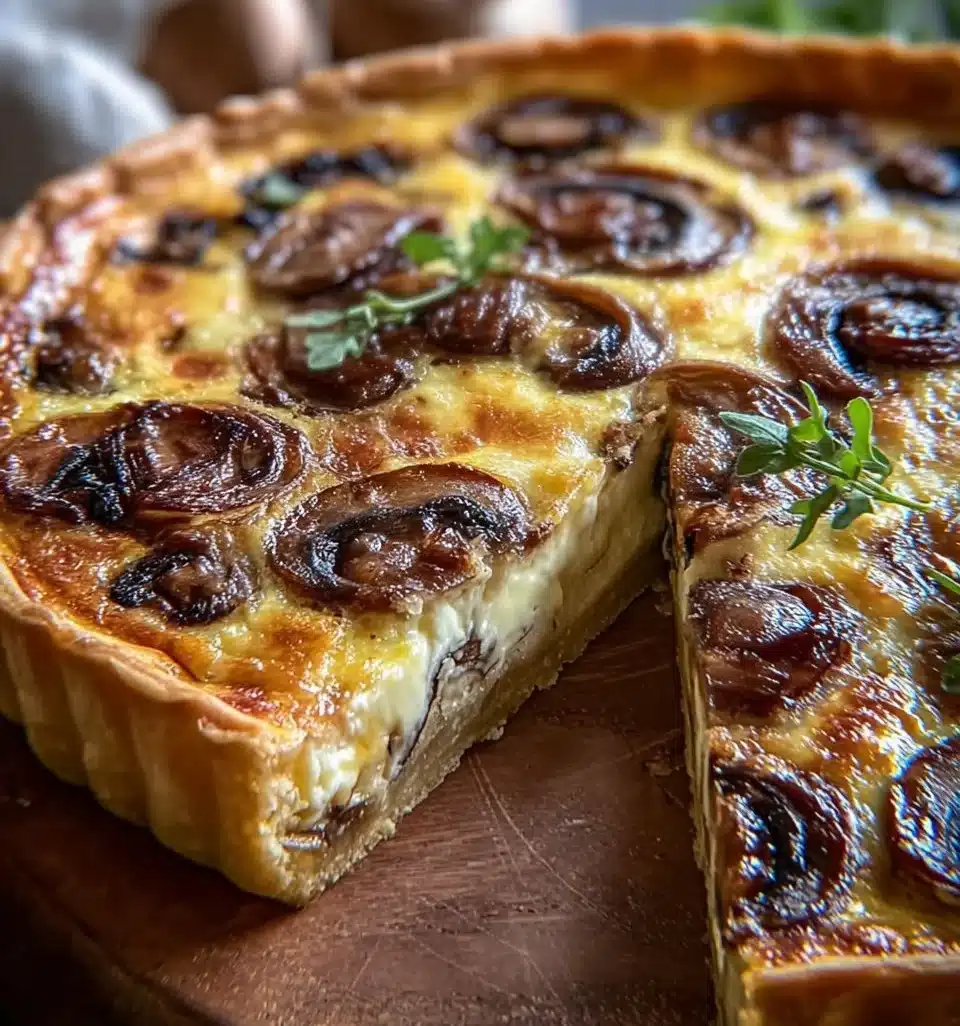 Mushroom & Swiss Quiche