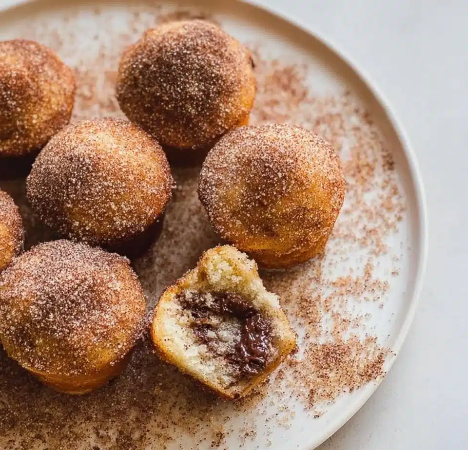 Nutella-Stuffed Cinnamon Sugar Muffins