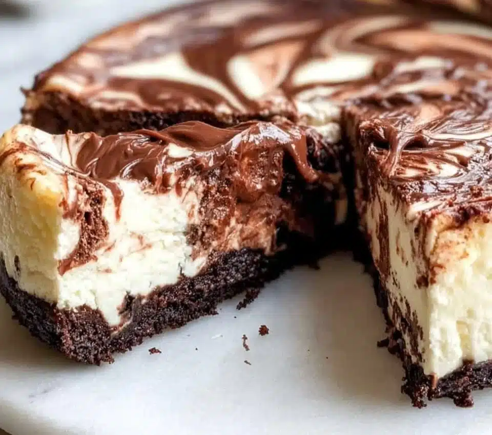 Nutella Swirl Cheesecake