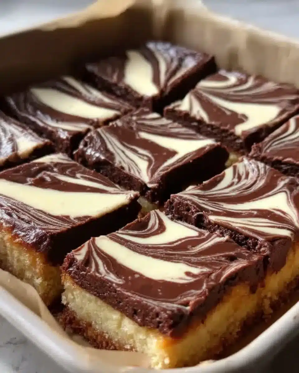 Nutella Swirl Cheesecake Bars