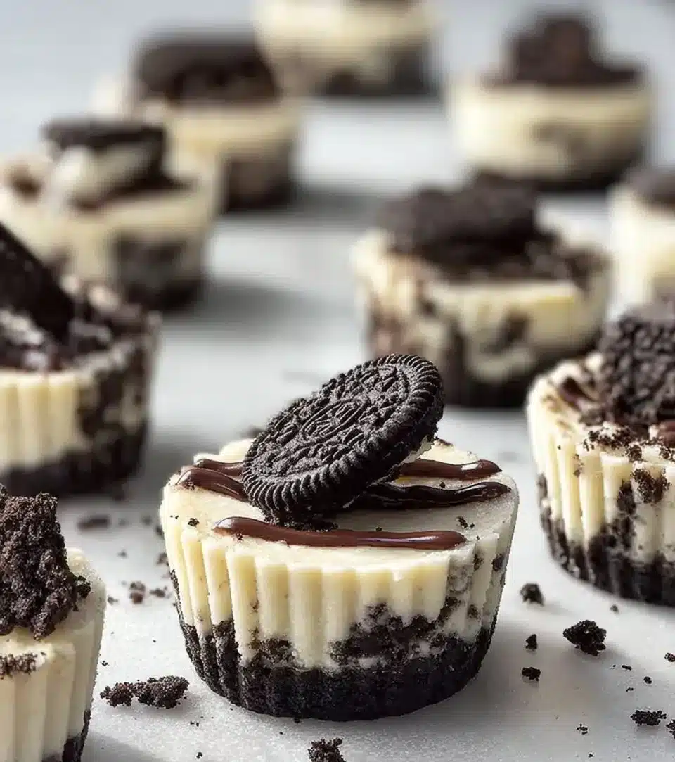 Creamy Oreo Mini Cheesecake Bites