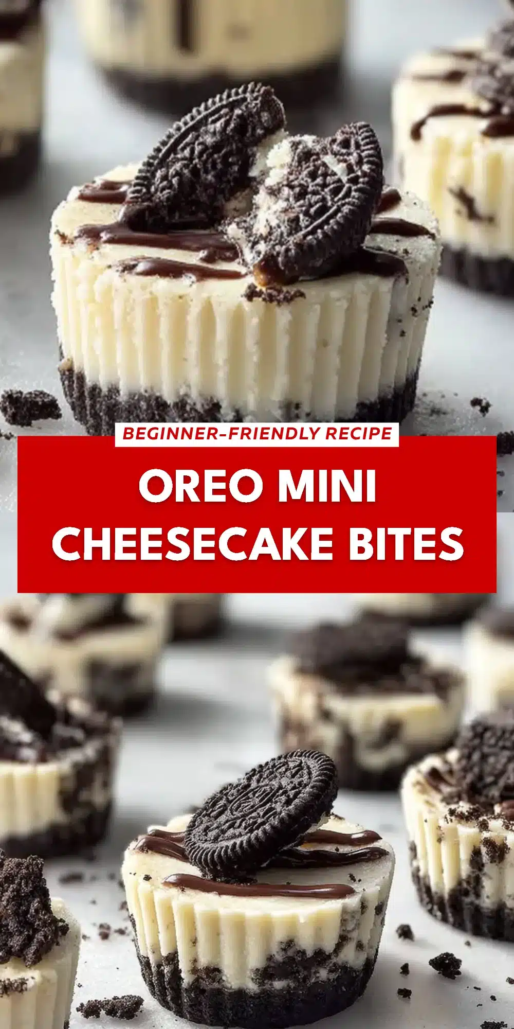 Oreo Mini Cheesecake Bites