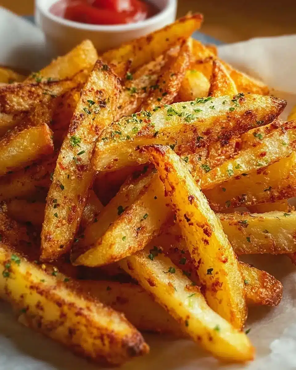 Deliciously crispy oven fries served in a bowl