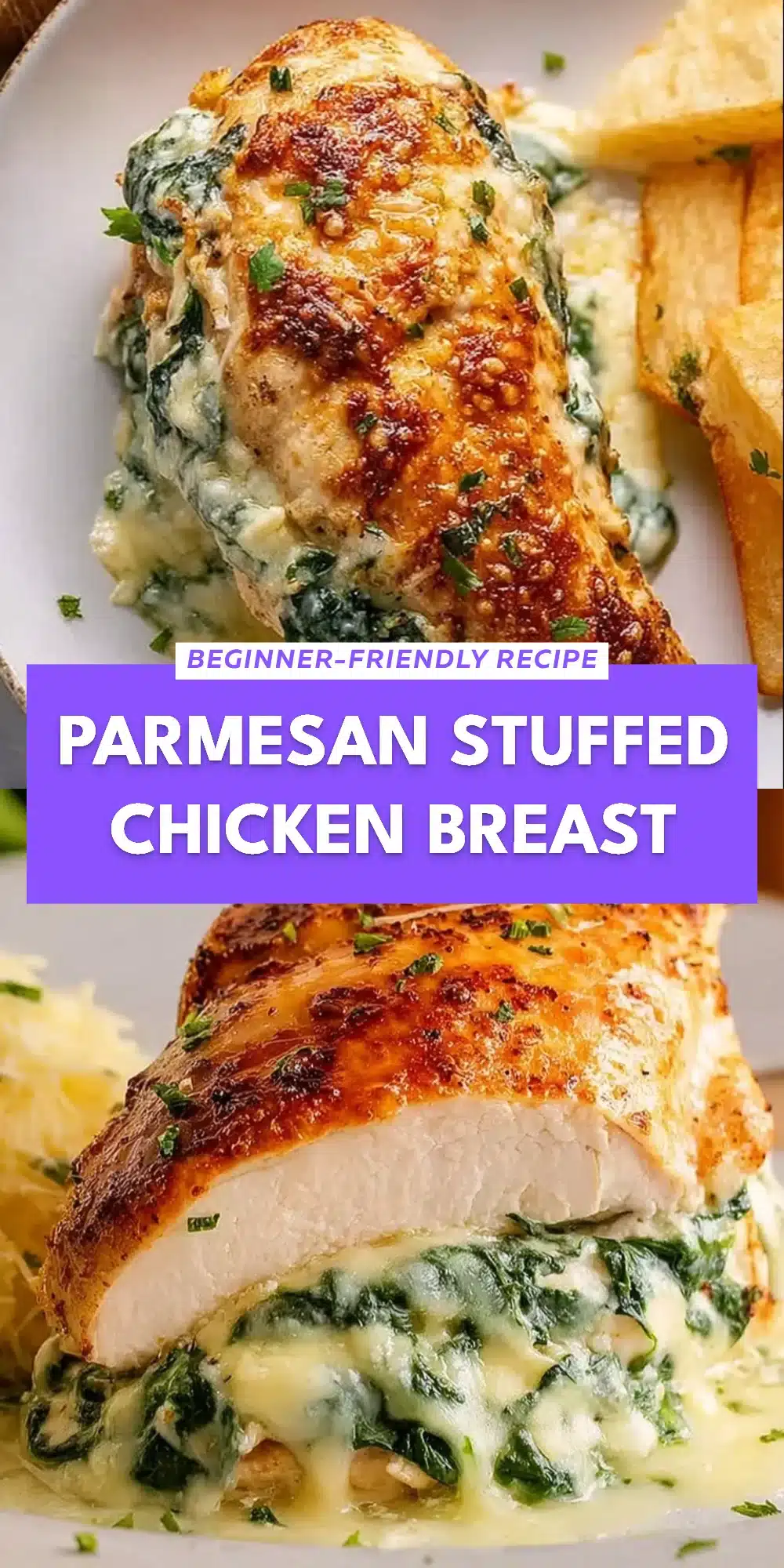 Parmesan Stuffed Chicken Breast