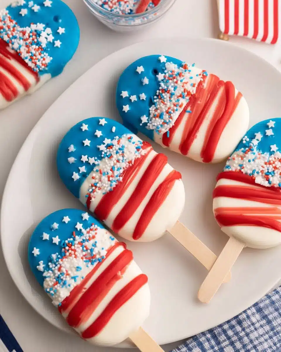 Patriotic Cakesicles