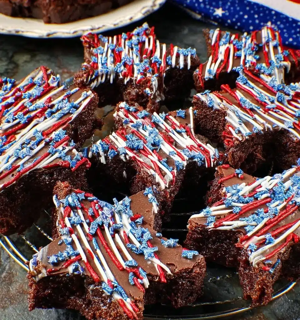 Patriotic Star Brownies