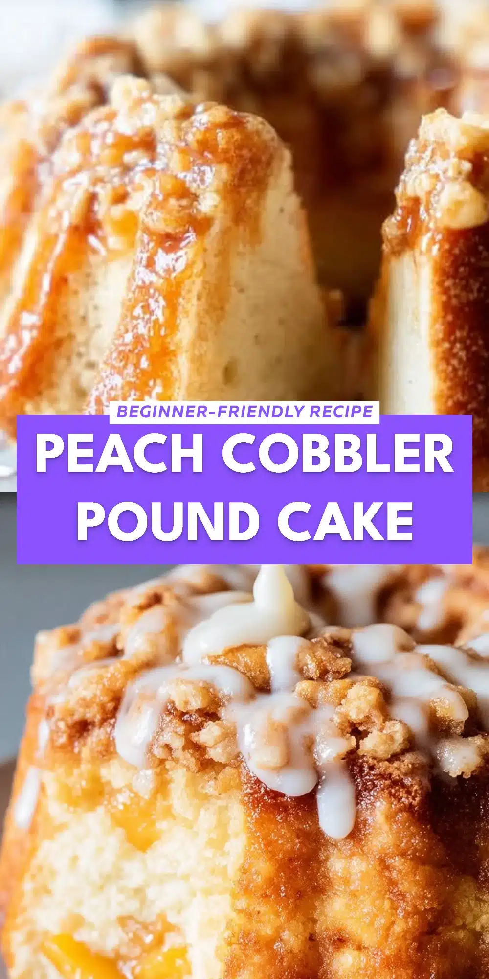 Peach Cobbler Pound Cake