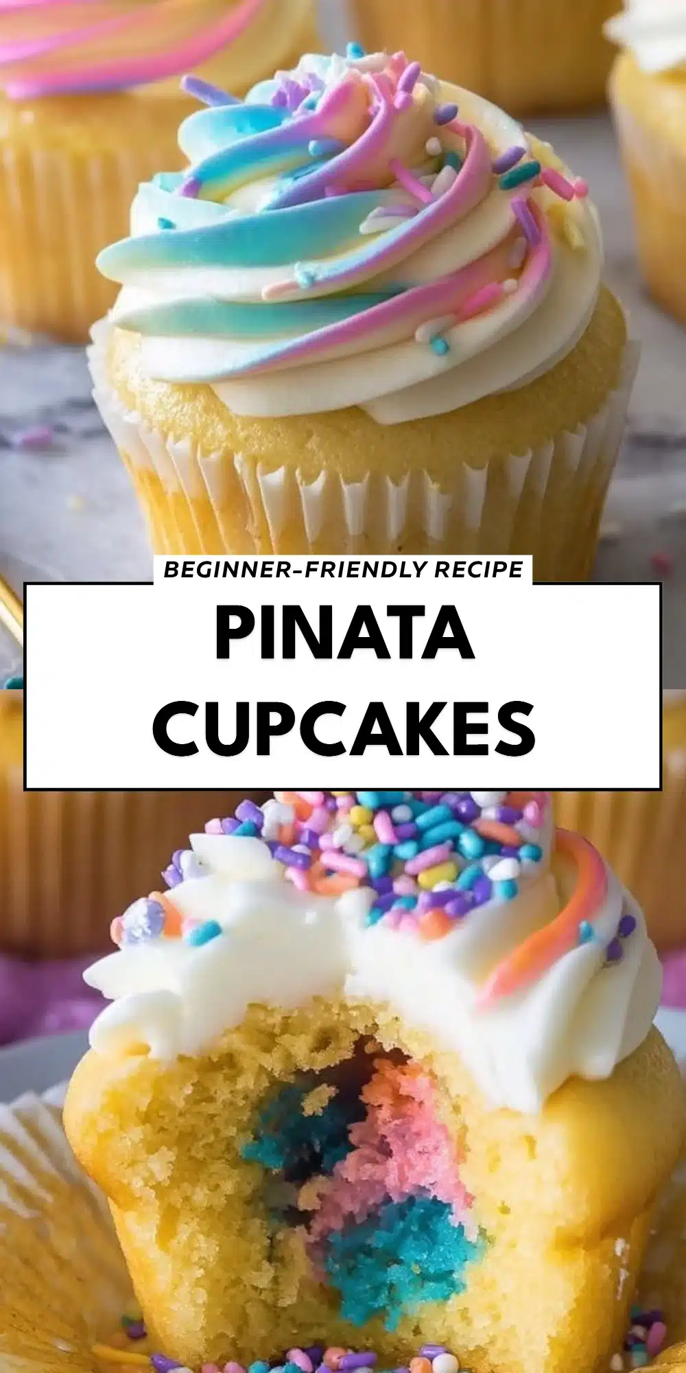 Pinata Cupcakes