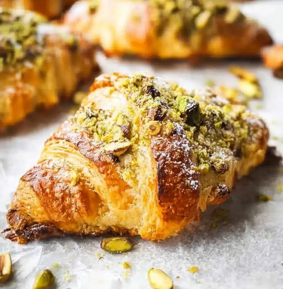 Pistachio Croissants