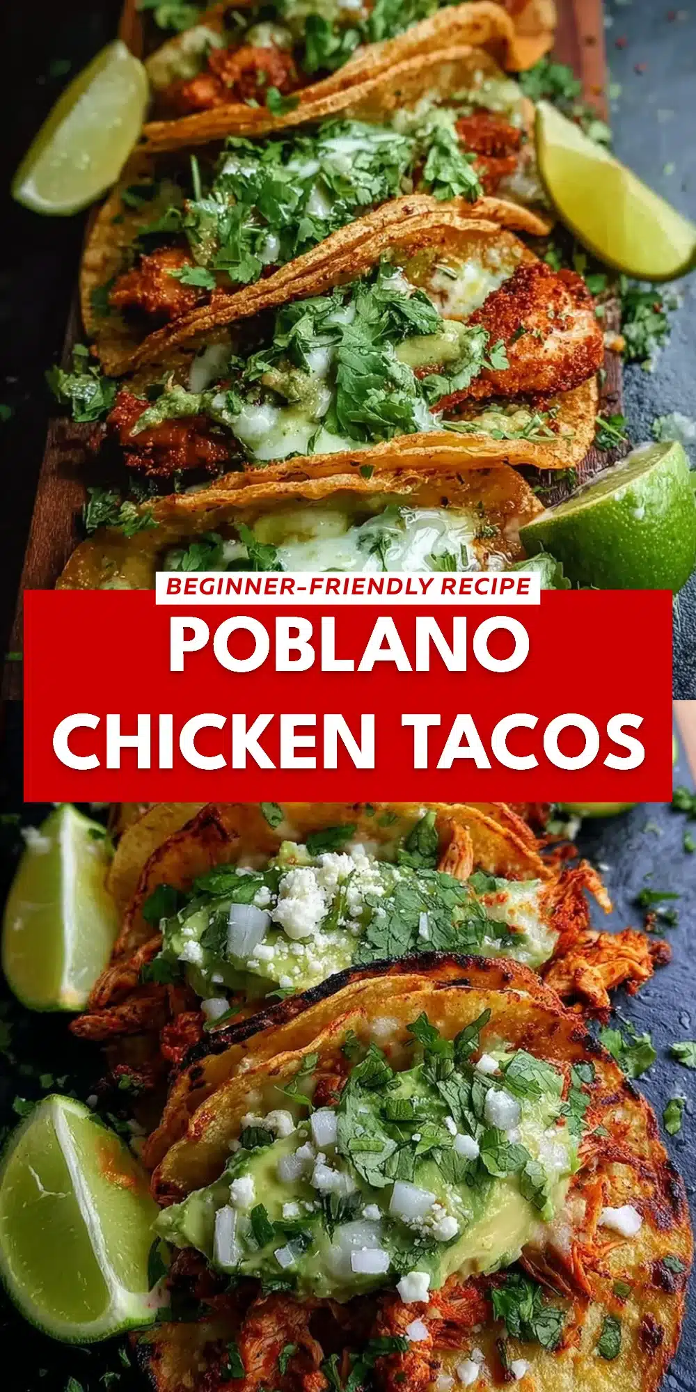Poblano Chicken Tacos