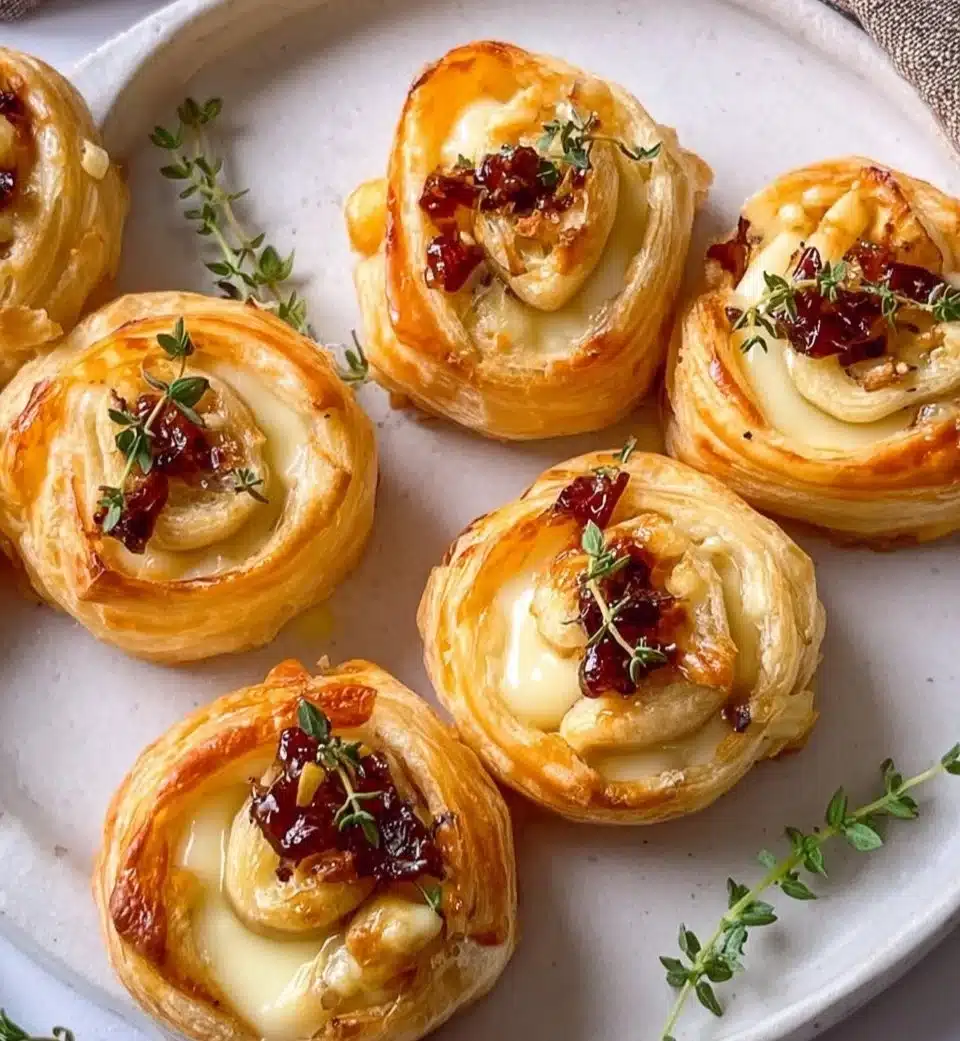 Puff Pastry Brie Bites