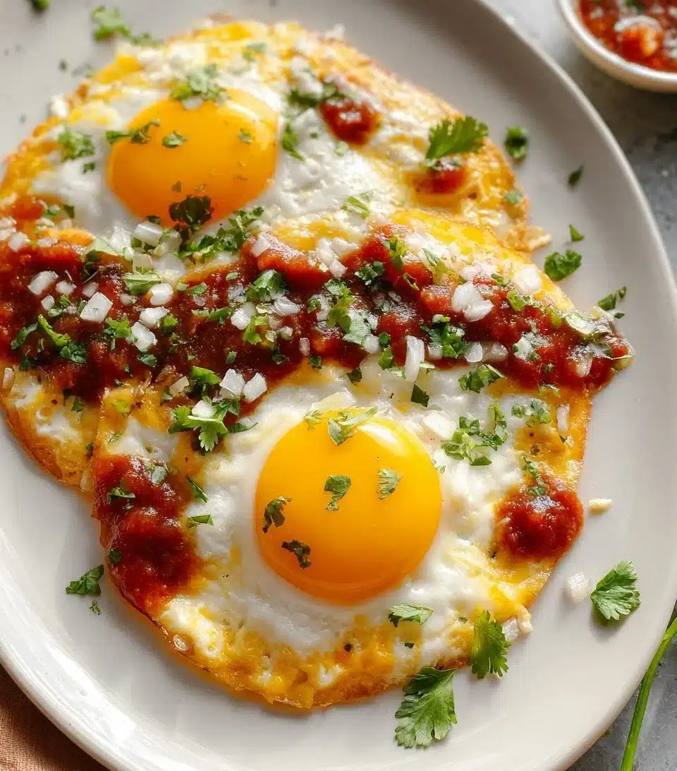 Delicious Ranch Eggs served with fresh vegetables and spices