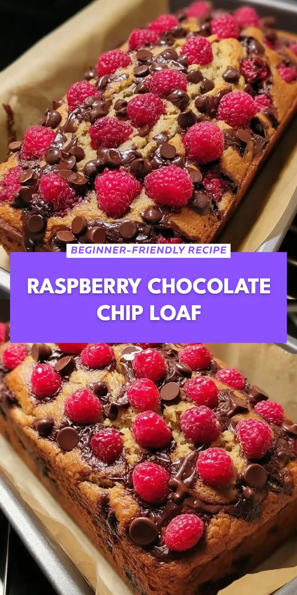 Raspberry Chocolate Chip Loaf