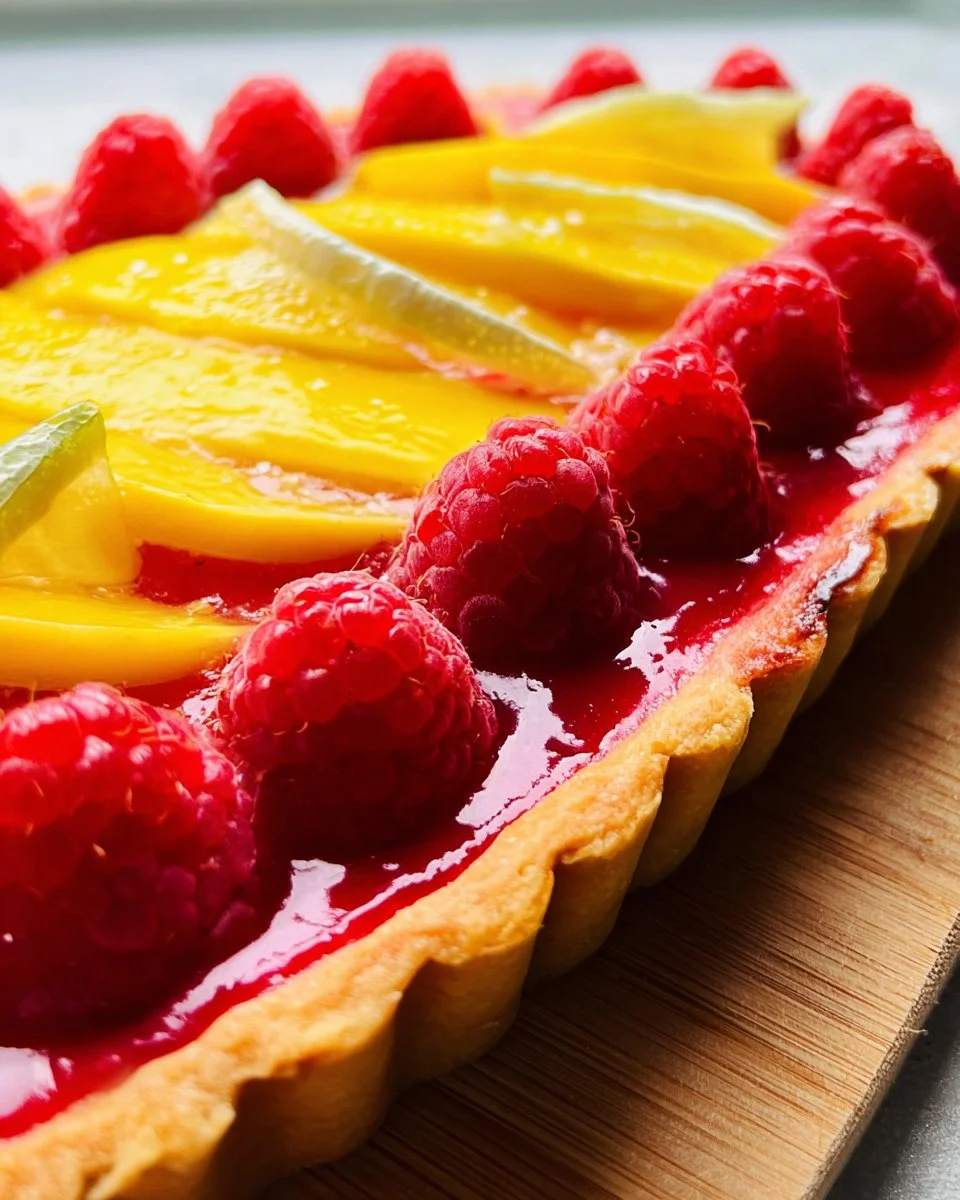 Raspberry Mango Tart
