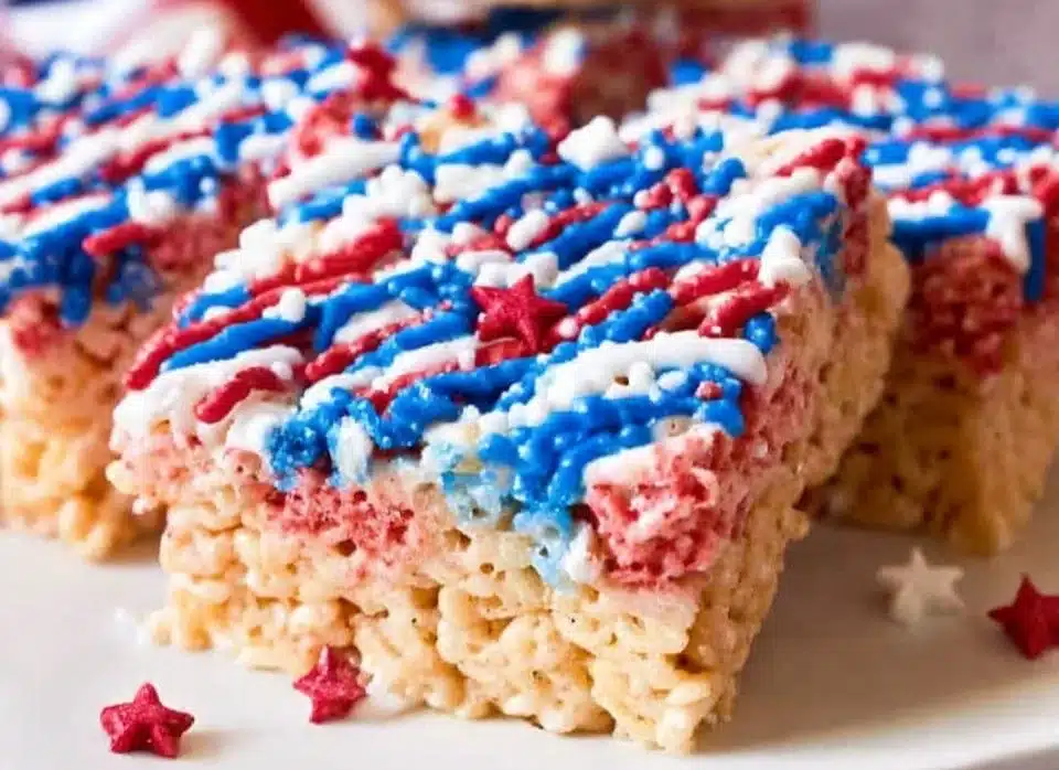 Delicious Rice Krispie treats made with marshmallows and cereal