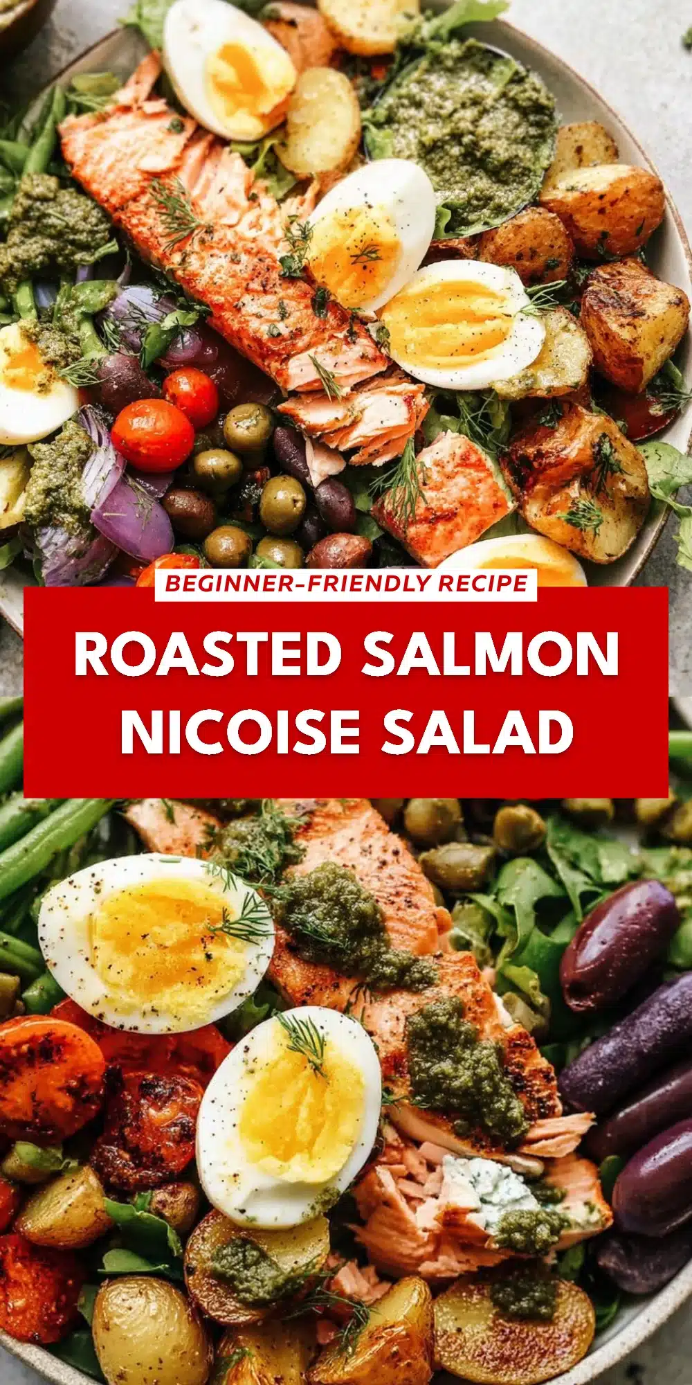 Roasted Salmon Nicoise Salad