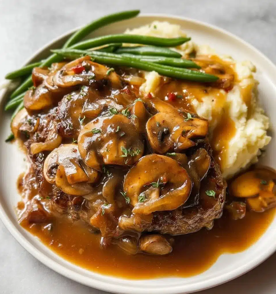 Easy Salisbury Steak with Mushroom Gravy