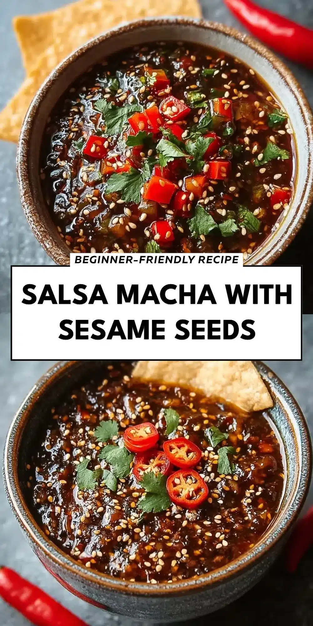 Salsa Macha with Sesame Seeds