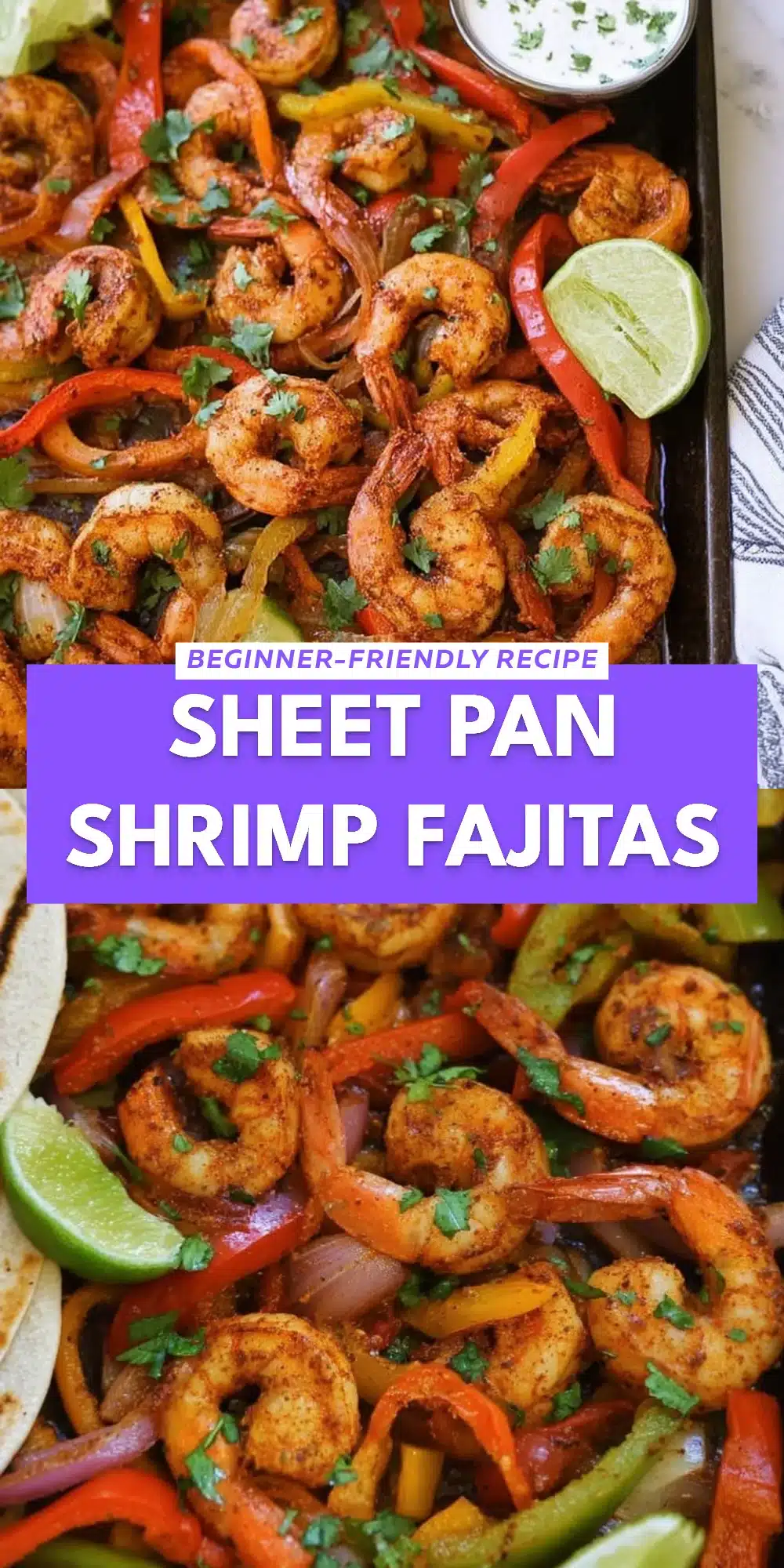 Sheet Pan Shrimp Fajitas