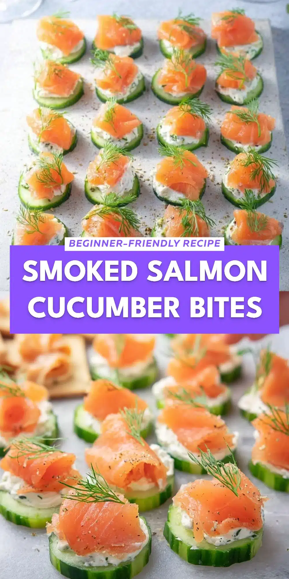 Smoked Salmon Cucumber Bites