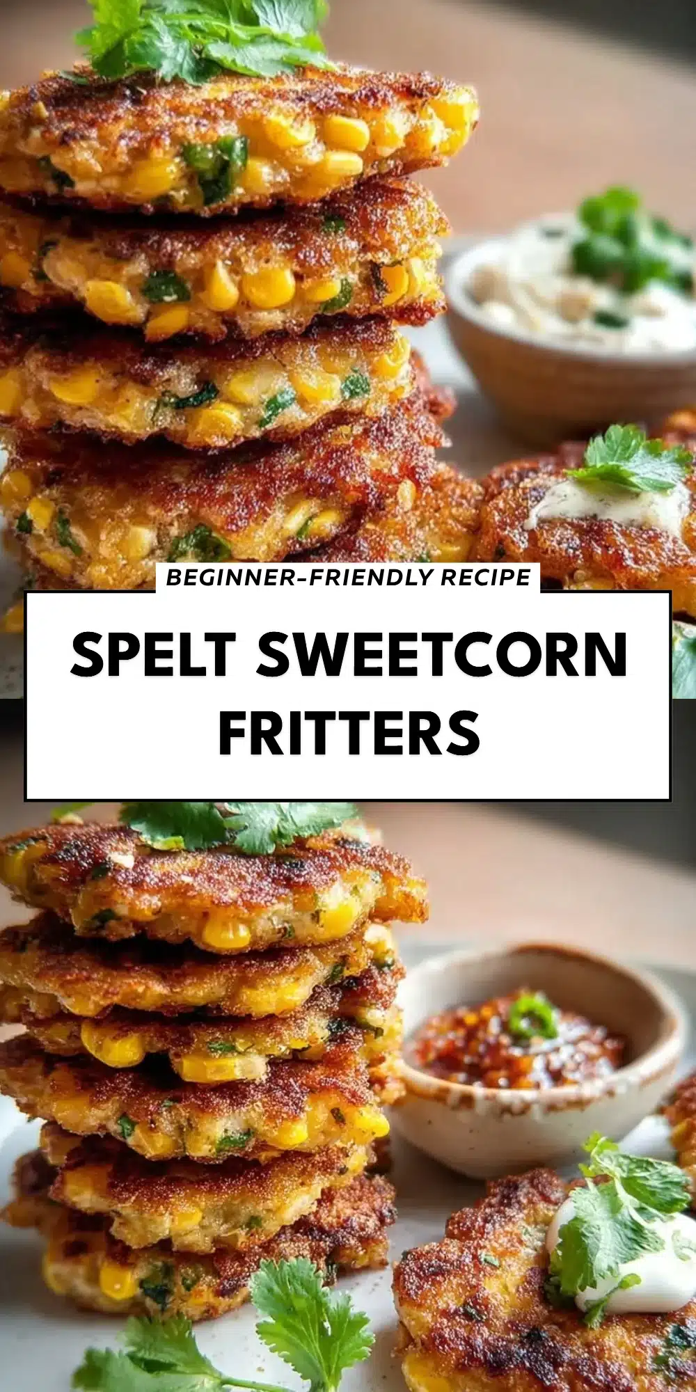 Spelt Sweetcorn Fritters
