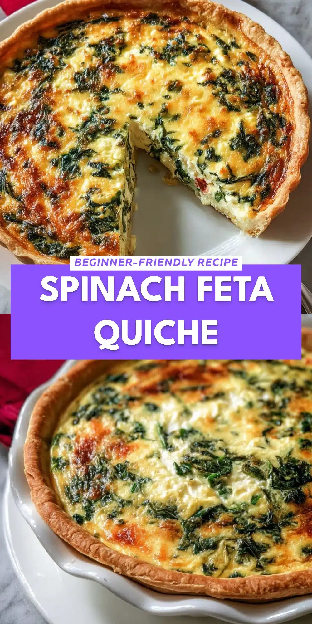 Spinach Feta Quiche