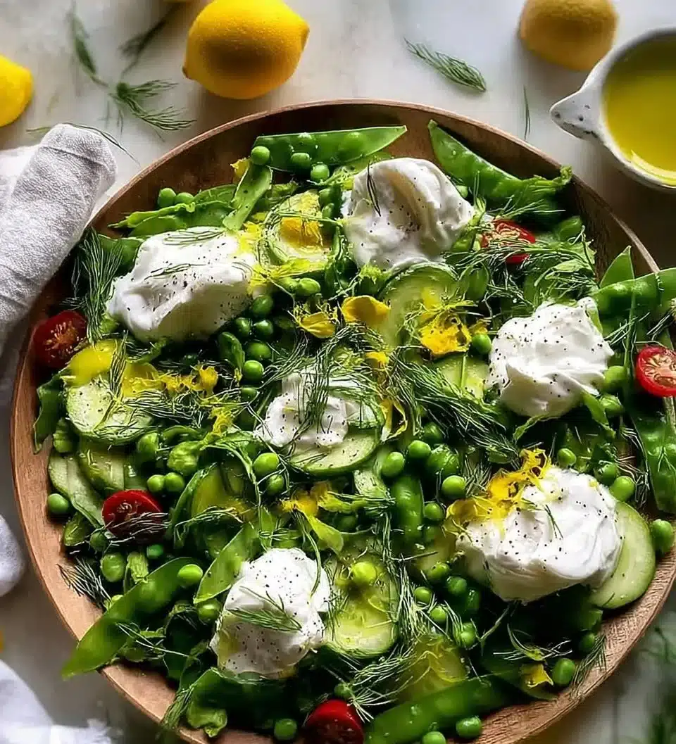Easy Spring Salad with Burrata