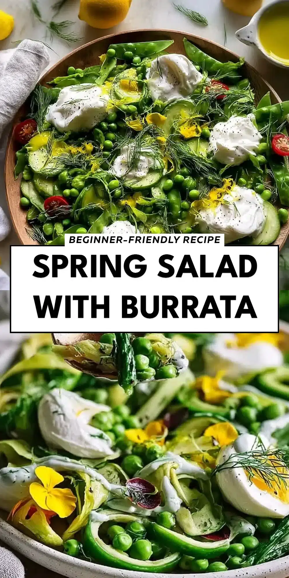 Spring Salad with Burrata
