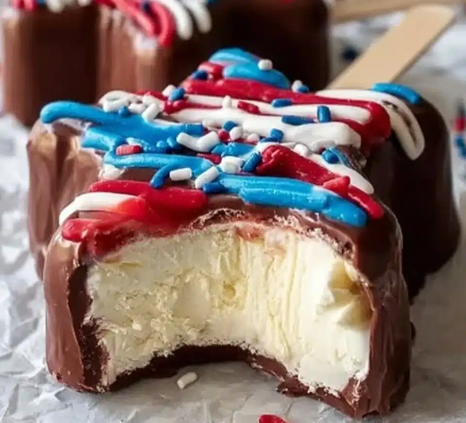 Star-shaped cheesecake pops decorated with colorful toppings.
