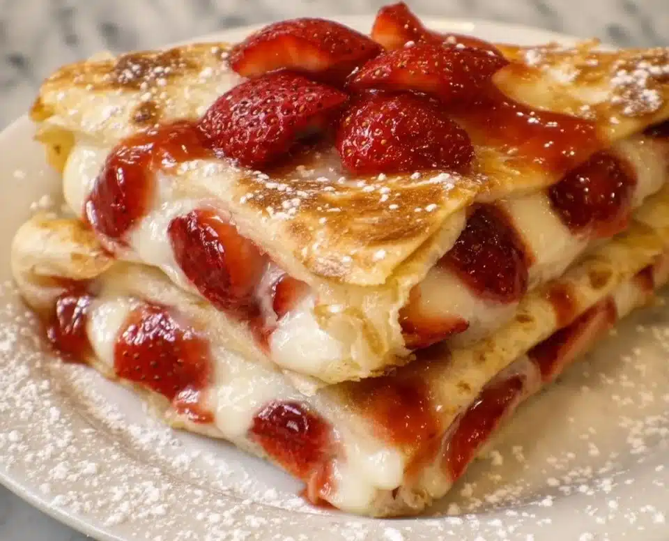 Strawberry Cheesecake Tortilla Rolls