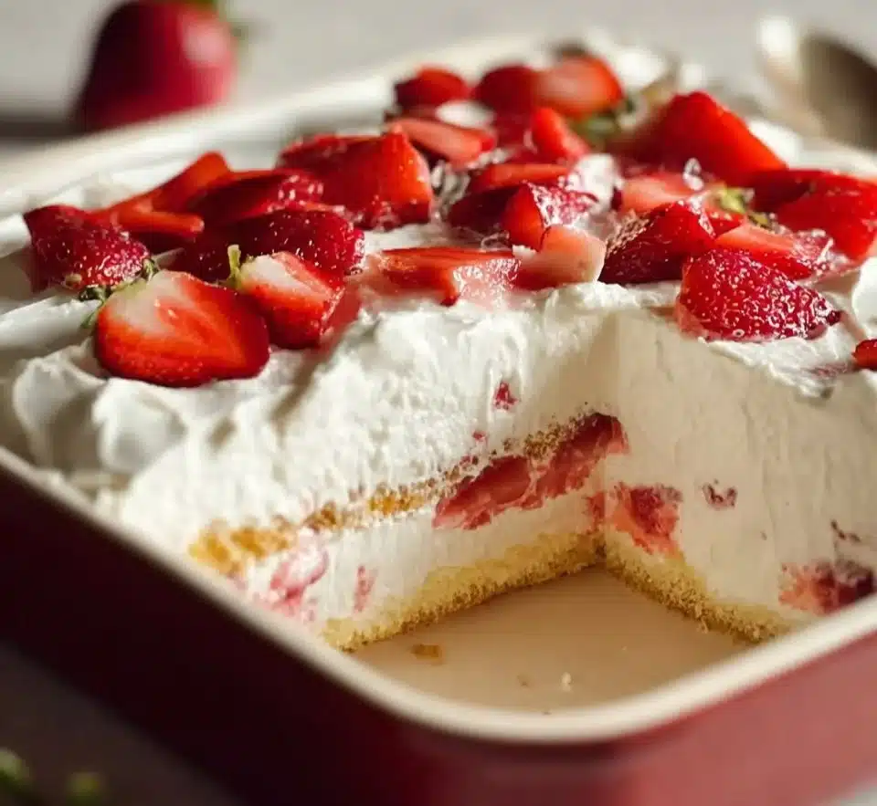Strawberry Cream Cheese Icebox Cake