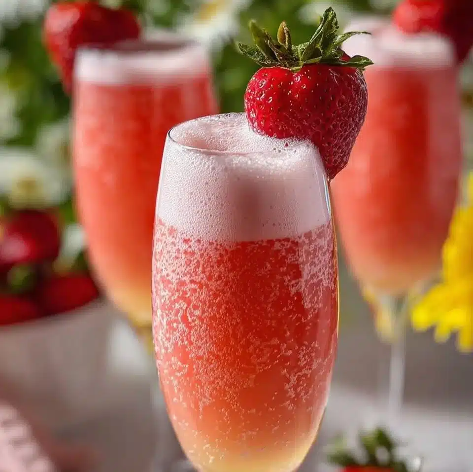 Strawberry Cream Mimosa Recipe