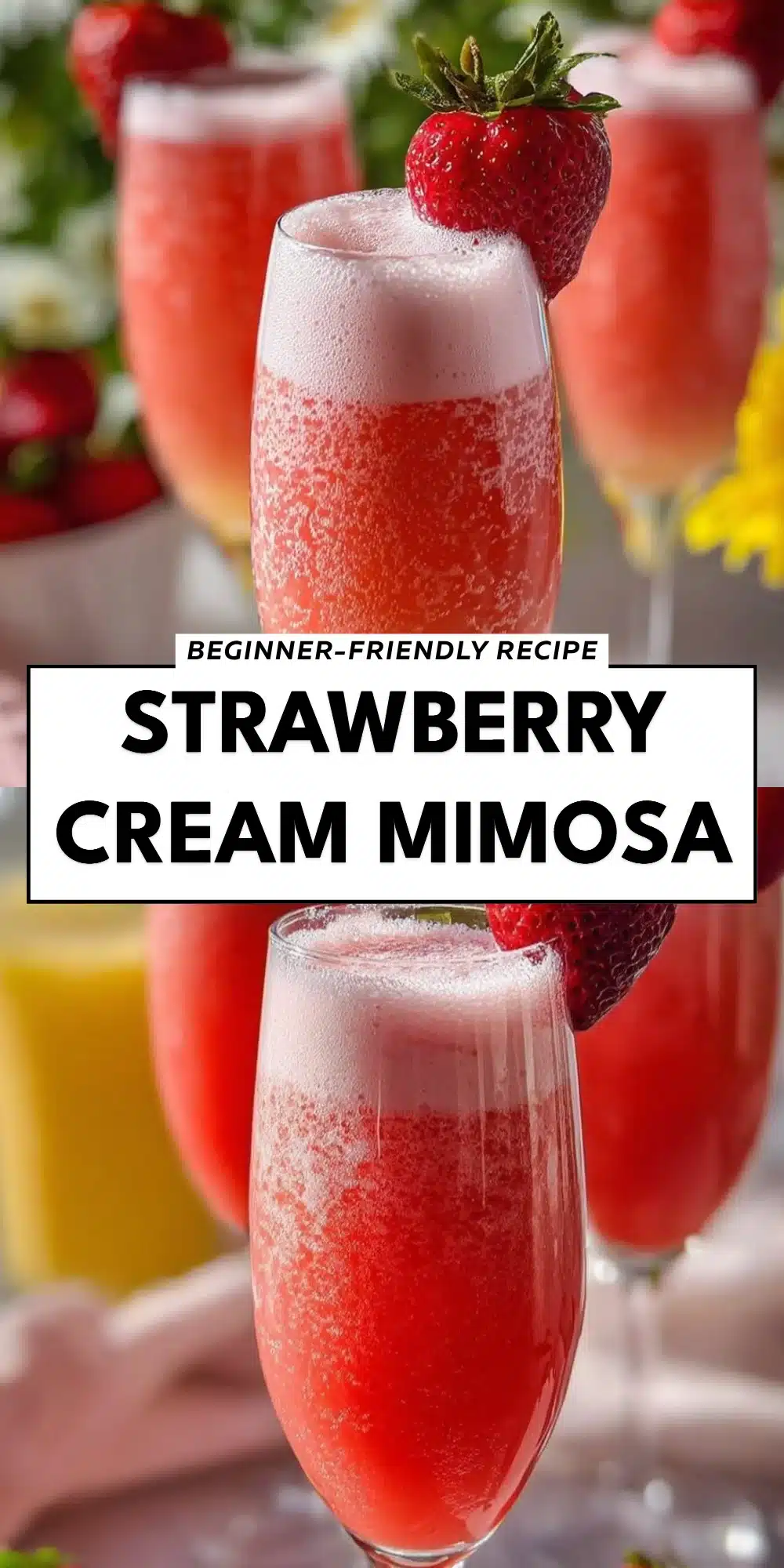 Strawberry Cream Mimosa